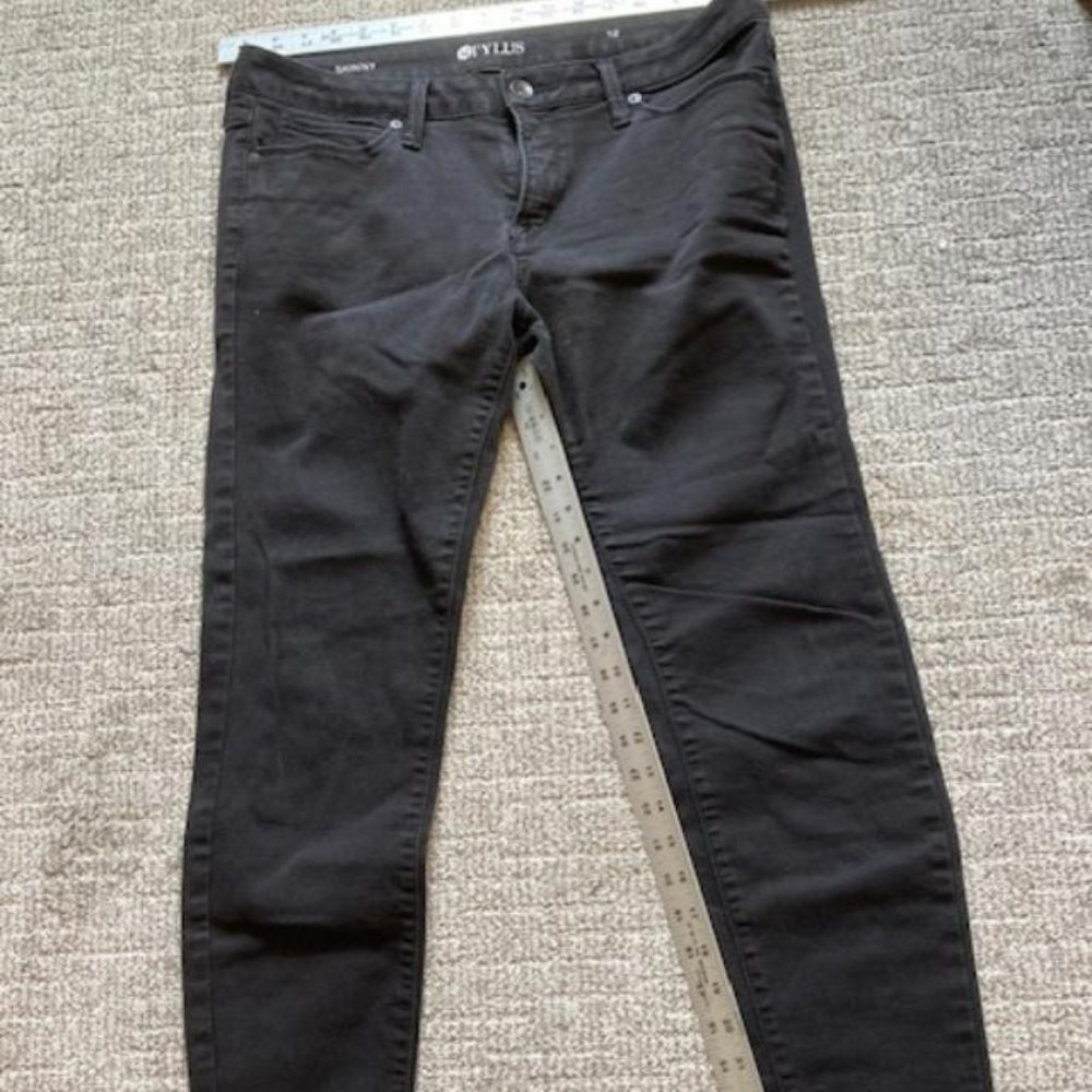 Stylus Skinny Denim Jeans Women's Size 12 Black